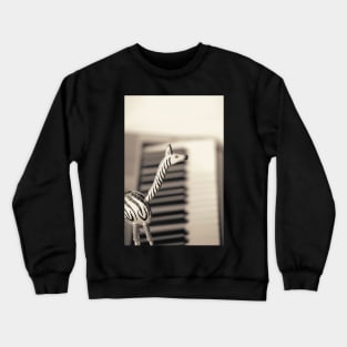 Piano Zebra Crewneck Sweatshirt